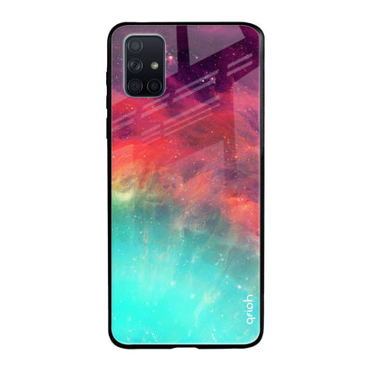 Colorful Aura Samsung Galaxy A71 Glass Back Cover Online