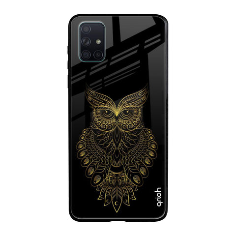 Golden Owl Samsung Galaxy A71 Glass Back Cover Online