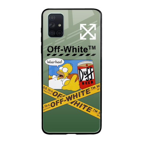 Duff Beer Samsung Galaxy A71 Glass Back Cover Online
