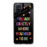 Magical Words Samsung Galaxy A71 Glass Back Cover Online