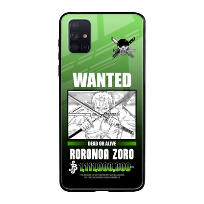 Zoro Wanted Samsung Galaxy A71 Glass Back Cover Online