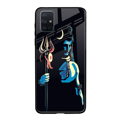 Mahakal Samsung Galaxy A71 Glass Back Cover Online