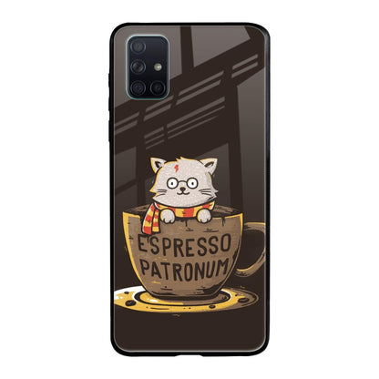 Tea With Kitty Samsung Galaxy A71 Glass Back Cover Online