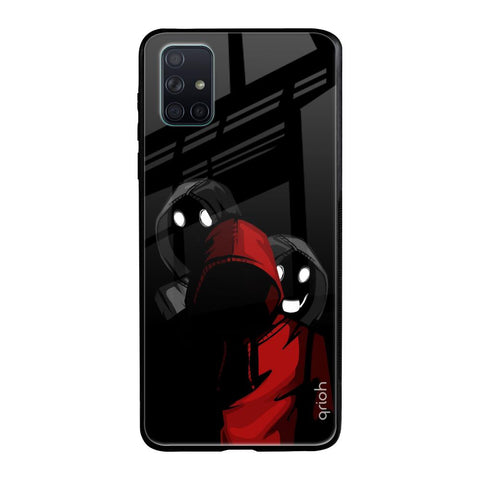 Shadow Character Samsung Galaxy A71 Glass Back Cover Online