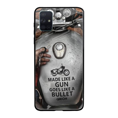 Royal Bike Samsung Galaxy A71 Glass Back Cover Online