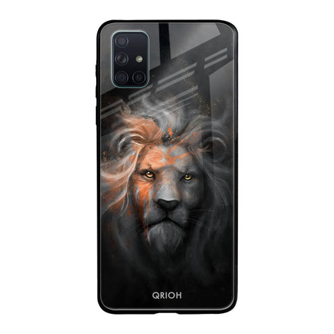 Devil Lion Samsung Galaxy A71 Glass Back Cover Online