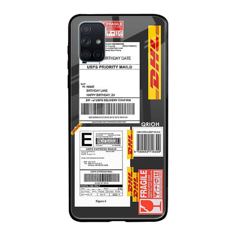 Cool Barcode Label Samsung Galaxy A71 Glass Back Cover Online