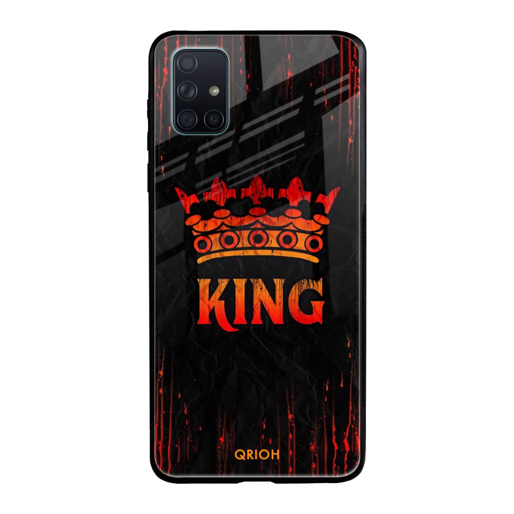 Royal King Samsung Galaxy A71 Glass Back Cover Online