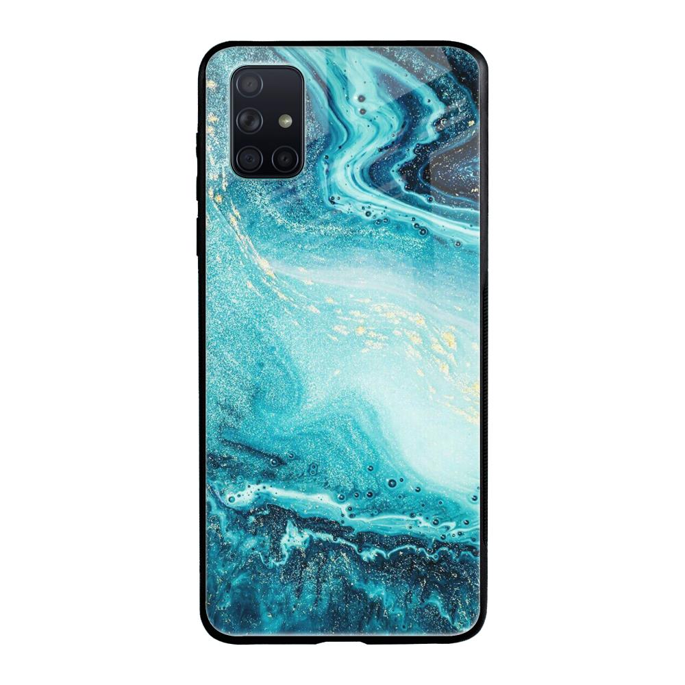 Sea Water Samsung Galaxy A71 Glass Back Cover Online