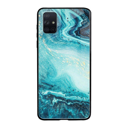 Sea Water Samsung Galaxy A71 Glass Back Cover Online