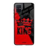 I Am A King Samsung Galaxy A71 Glass Back Cover Online