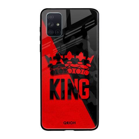 I Am A King Samsung Galaxy A71 Glass Back Cover Online