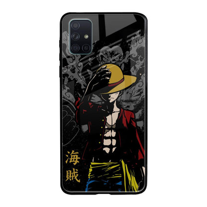 Dark Luffy Samsung Galaxy A71 Glass Back Cover Online