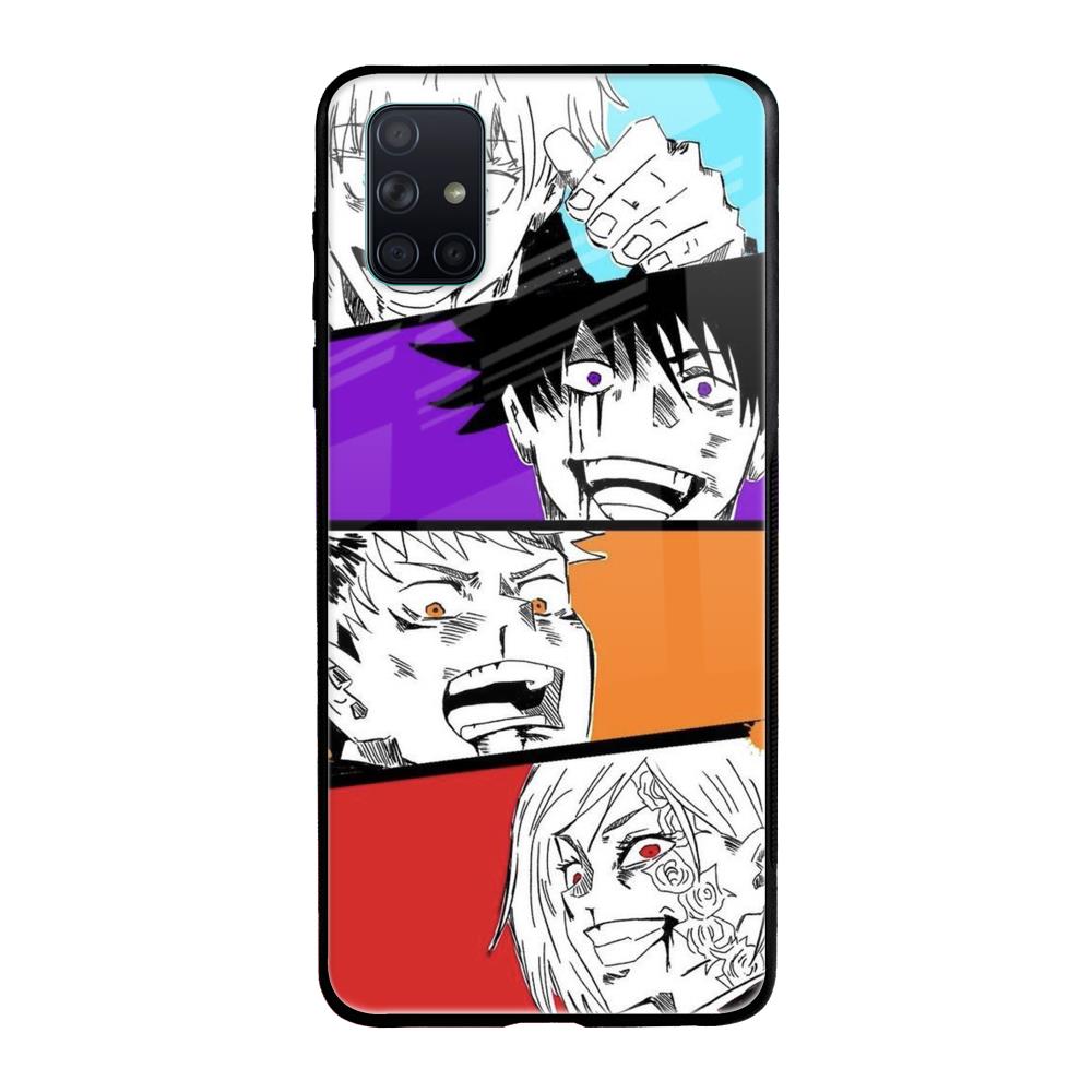 Anime Sketch Samsung Galaxy A71 Glass Back Cover Online