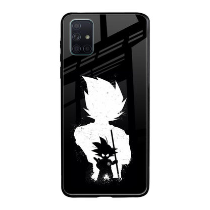 Monochrome Goku Samsung Galaxy A71 Glass Back Cover Online