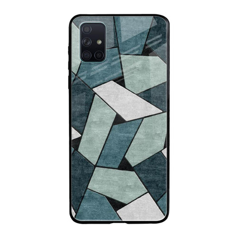 Abstact Tiles Samsung Galaxy A71 Glass Back Cover Online