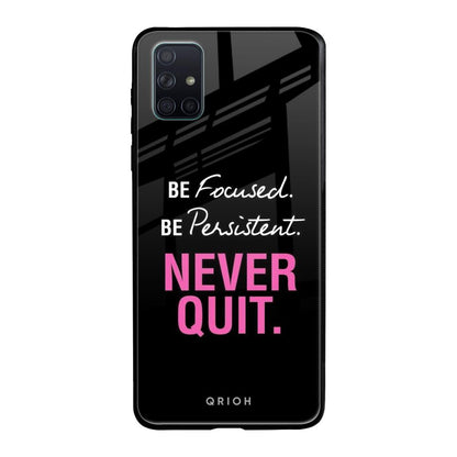 Be Focused Samsung Galaxy A71 Glass Back Cover Online