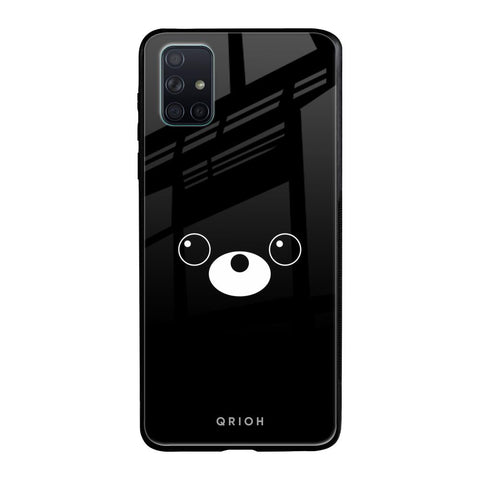 Cute Bear Samsung Galaxy A71 Glass Back Cover Online