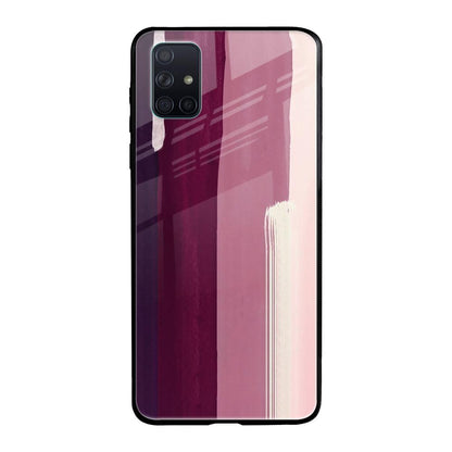 Brush Stroke Art Samsung Galaxy A71 Glass Back Cover Online