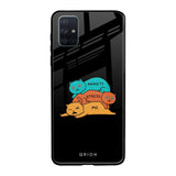 Anxiety Stress Samsung Galaxy A71 Glass Back Cover Online