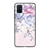 Elegant Floral Samsung Galaxy A71 Glass Back Cover Online