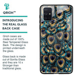 Peacock Feathers Glass case for Samsung Galaxy A71