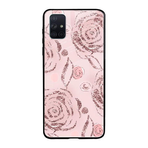 Shimmer Roses Samsung Galaxy A71 Glass Cases & Covers Online