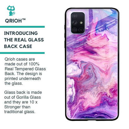 Cosmic Galaxy Glass Case for Samsung Galaxy A71