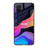 Colorful Fluid Samsung Galaxy A71 Glass Back Cover Online