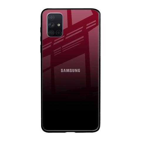Wine Red Samsung Galaxy A71 Glass Back Cover Online