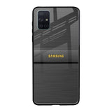 Grey Metallic Glass Samsung Galaxy A71 Glass Back Cover Online
