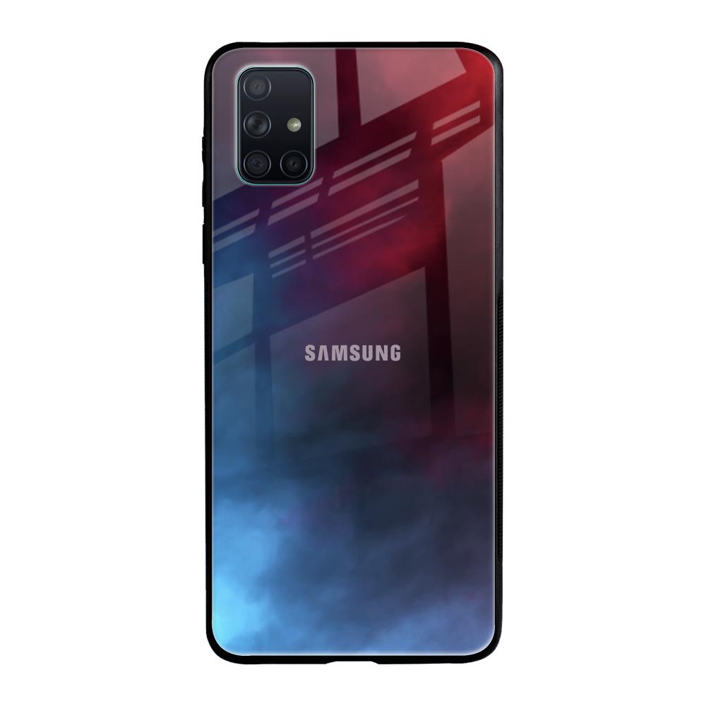 Smokey Watercolor Samsung Galaxy A71 Glass Back Cover Online