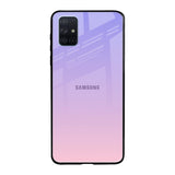 Lavender Gradient Samsung Galaxy A71 Glass Back Cover Online