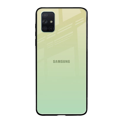 Mint Green Gradient Samsung Galaxy A71 Glass Back Cover Online