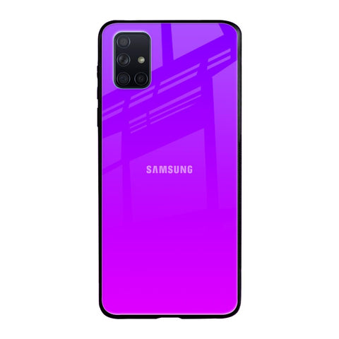 Purple Pink Samsung Galaxy A71 Glass Back Cover Online
