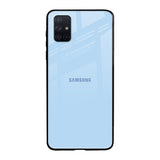 Pastel Sky Blue Samsung Galaxy A71 Glass Back Cover Online