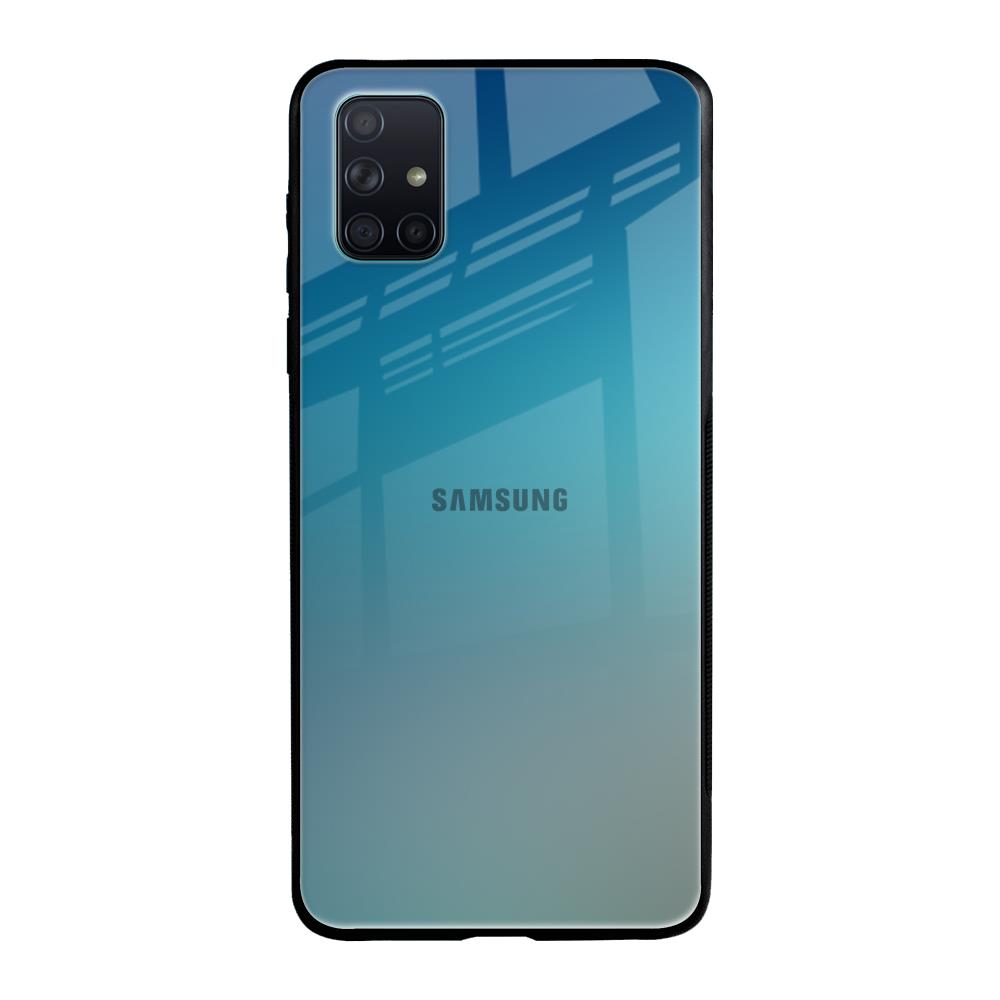 Sea Theme Gradient Samsung Galaxy A71 Glass Back Cover Online