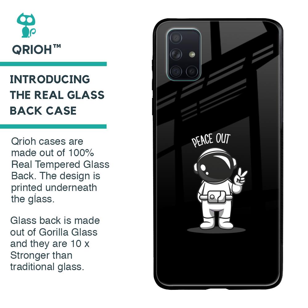 Peace Out Astro Glass Case for Samsung Galaxy A71