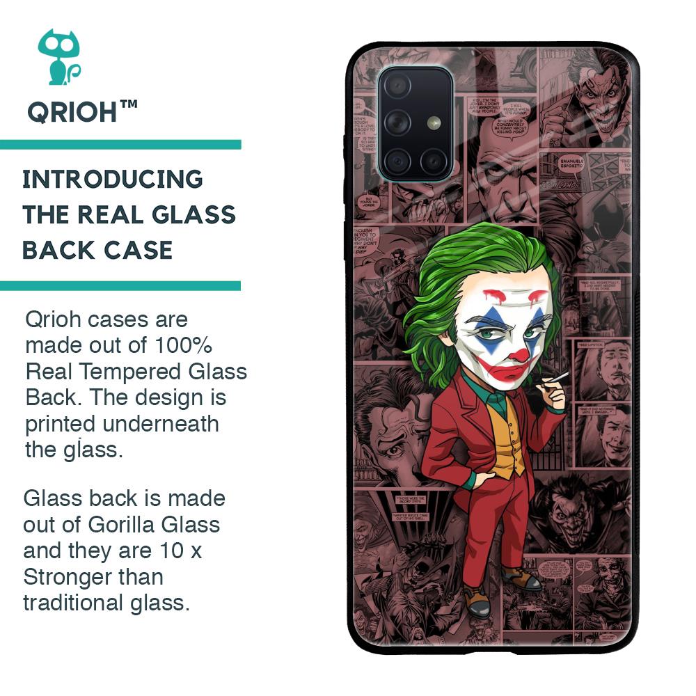 Joker Cartoon Glass Case for Samsung Galaxy A71