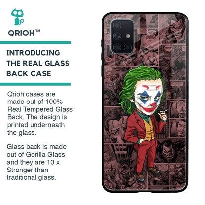 Joker Cartoon Glass Case for Samsung Galaxy A71