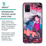 Radha Krishna Art Glass Case for Samsung Galaxy A71