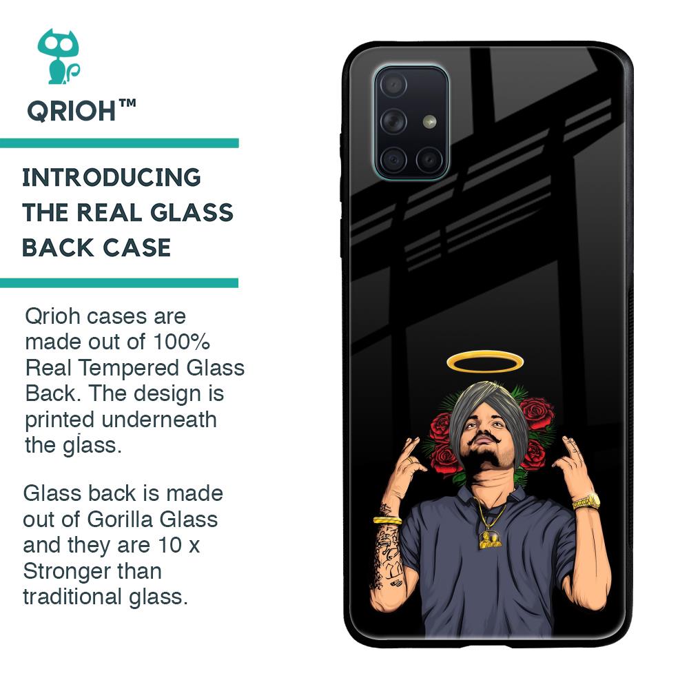 Punjabi Singer Poster Glass Case for Samsung Galaxy A71