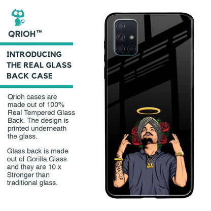 Punjabi Singer Poster Glass Case for Samsung Galaxy A71