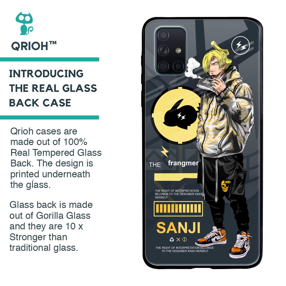 Cool Sanji Glass Case for Samsung Galaxy A71