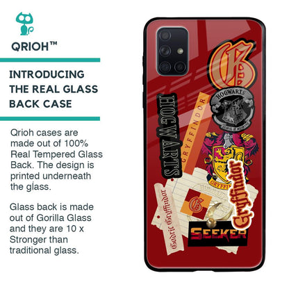 Gryffindor Glass Case for Samsung Galaxy A71