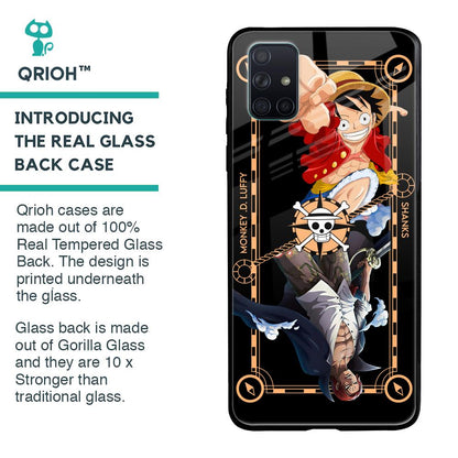 Shanks & Luffy Glass Case for Samsung Galaxy A71