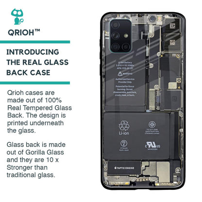 Skeleton Inside Glass Case for Samsung Galaxy A71