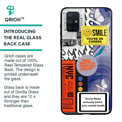 Smile for Camera Glass Case for Samsung Galaxy A71