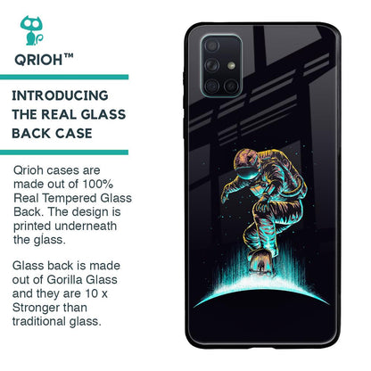 Star Ride Glass Case for Samsung Galaxy A71