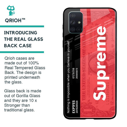 Supreme Ticket Glass Case for Samsung Galaxy A71